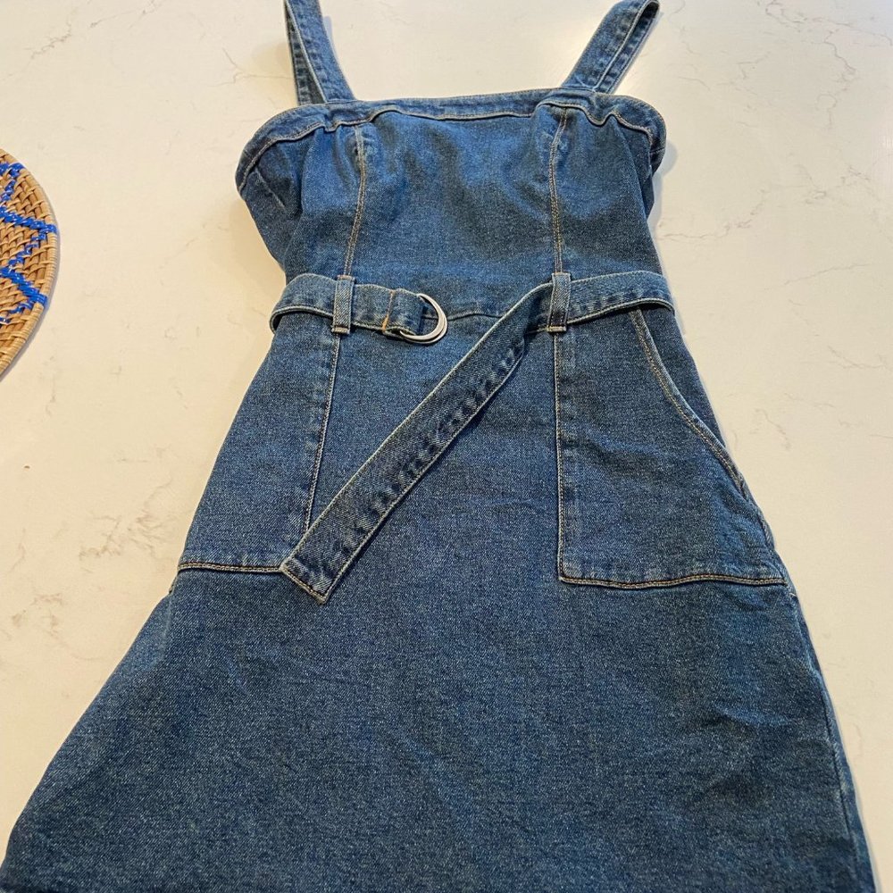 Hollister denim mini dress